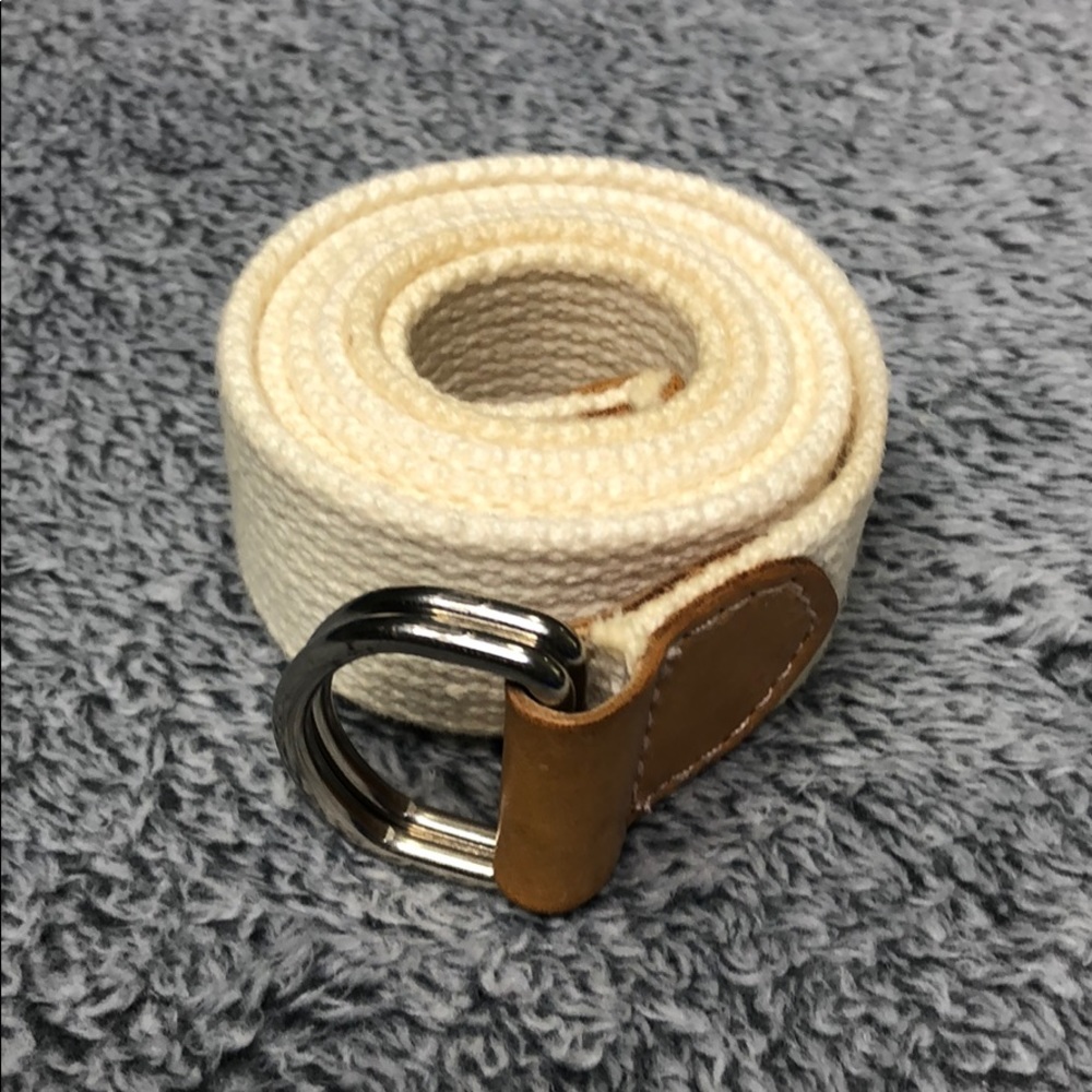 Canvas Belt With Metal D-ring